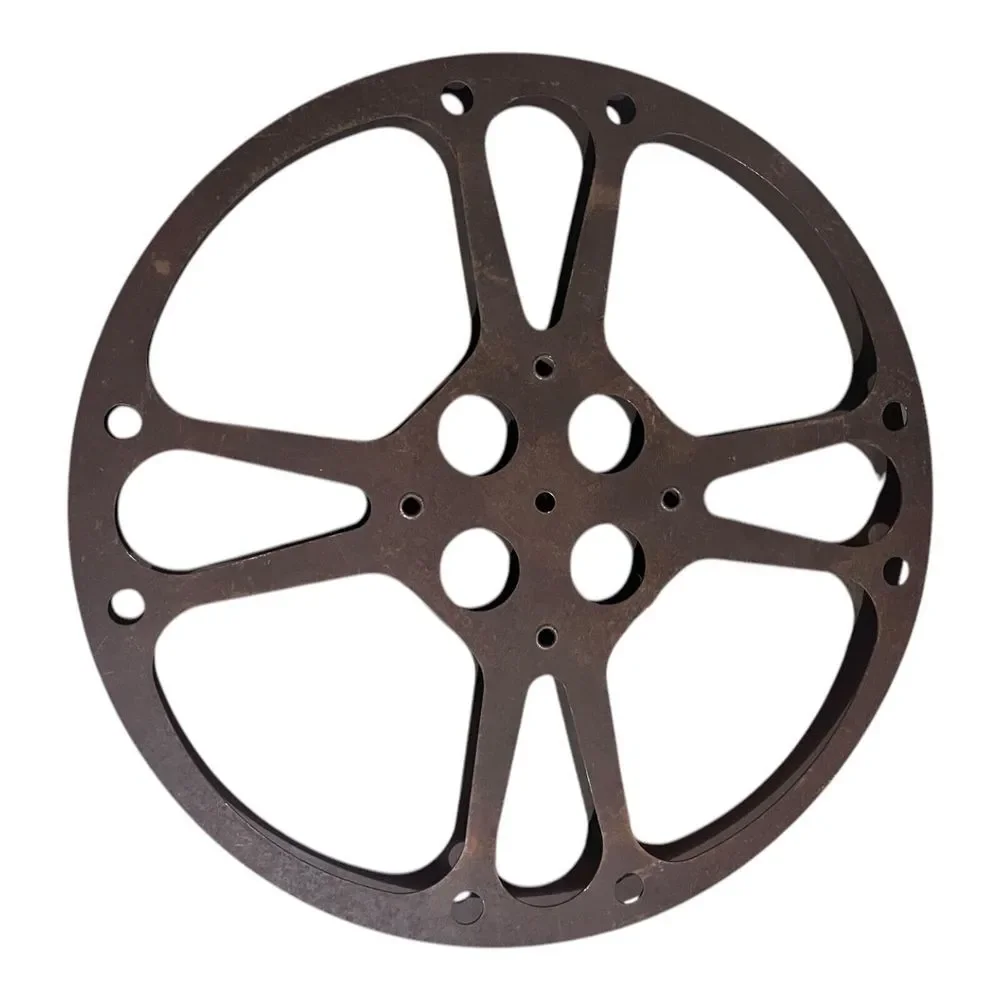 Lot of 2 Vtg Goldberg Bros. GB Metal Movie‎ Film Reel 1600' 16mm USA